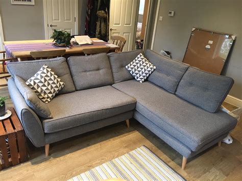 french connection zinc corner sofa.